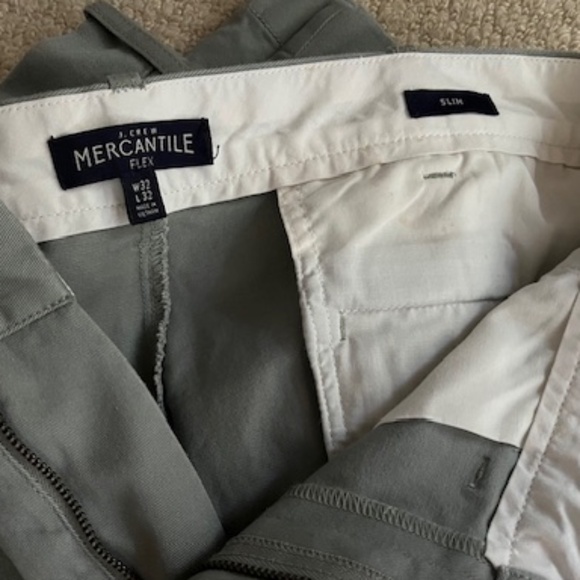 J Crew Mercantile Flex Khakis, Men's 32/32, Slim - Picture 3 of 5
